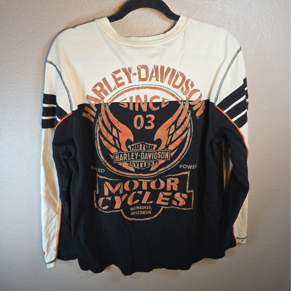 2014 Harley-Davidson size L Since 03 Long Sleeve vintage Shirt Men's